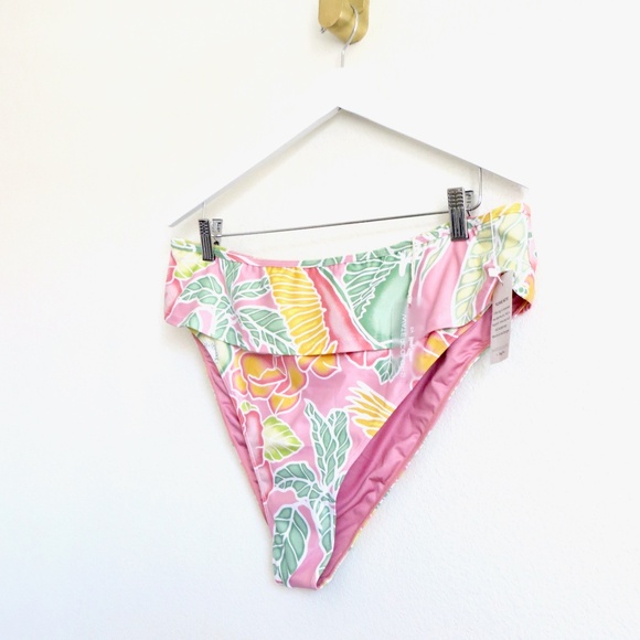 NEW! Kenny Flowers The Bahamas Banded Sporty Bikini Bottom Pink SZ XXL - Picture 12 of 16